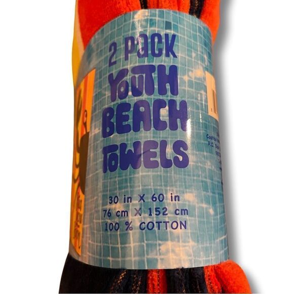 Loftex Set of 2 Youth Beach Towels Crab - Picture 5 of 8
